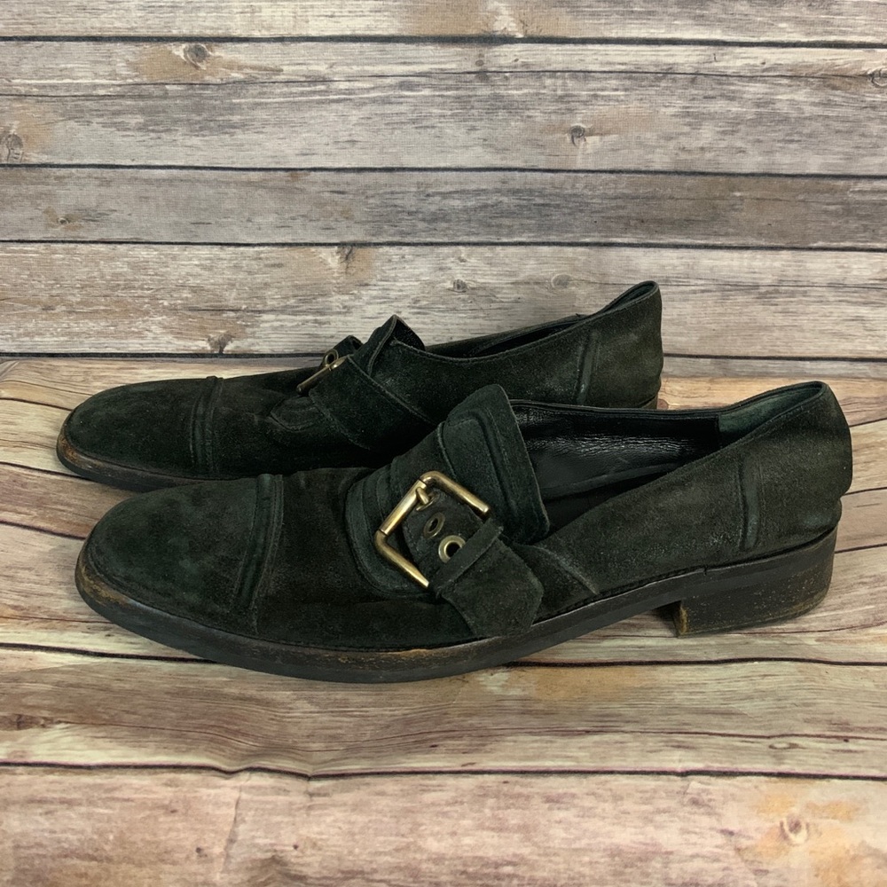 Dolce & Gabbana Suede Monk Strap Shoes